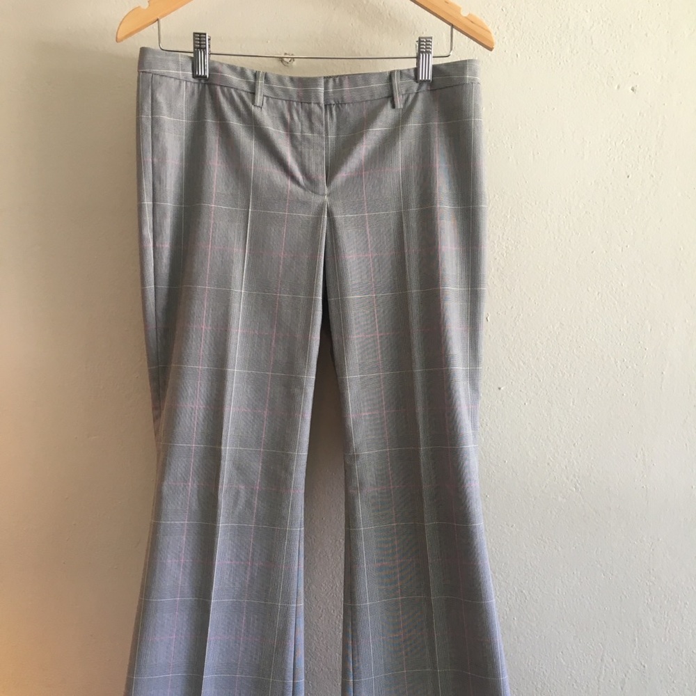 Grey and pink trousers